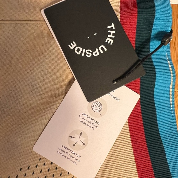 Anthropologie The Upside tab leggings with stripes small 
NWT - Picture 5 of 10